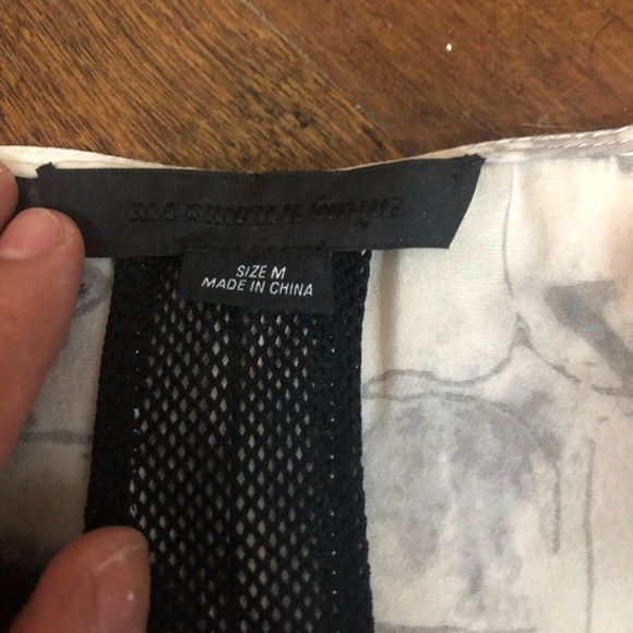 Alexander Wang Marbled Silk Summer Shift Dress - Picture 7 of 8